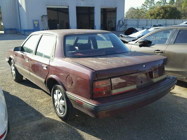 1G3AL54NXN6376336 - 1992 OLDSMOBILE CUTLASS CI MAROON photo 3