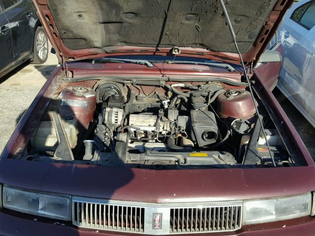 1G3AL54NXN6376336 - 1992 OLDSMOBILE CUTLASS CI MAROON photo 7