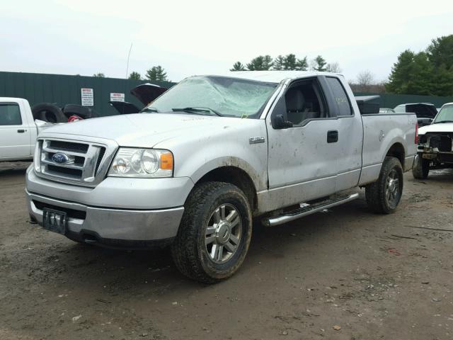 1FTPX14568FA96151 - 2008 FORD F150 SILVER photo 2