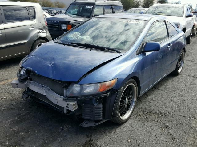 2HGFG12978H521250 - 2008 HONDA CIVIC EXL BLUE photo 2