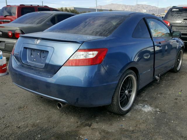 2HGFG12978H521250 - 2008 HONDA CIVIC EXL BLUE photo 4