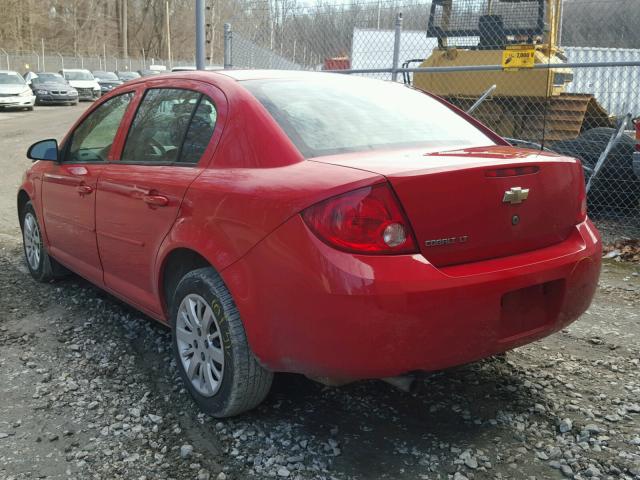 1G1AD5F55A7194714 - 2010 CHEVROLET COBALT 1LT RED photo 3