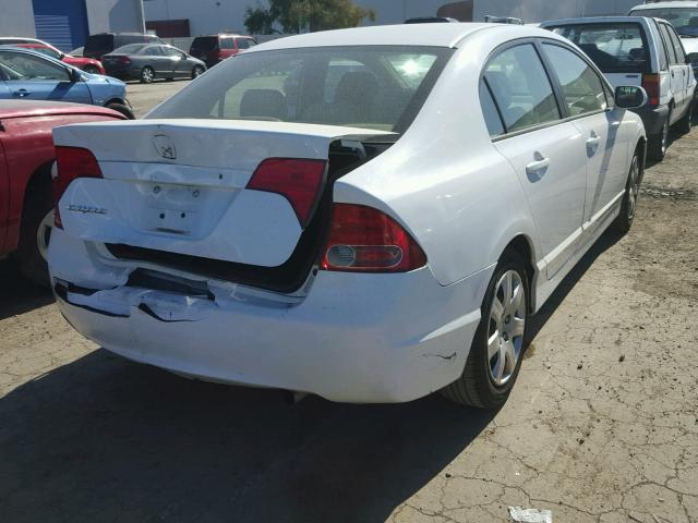 1HGFA16557L017550 - 2007 HONDA CIVIC LX WHITE photo 4