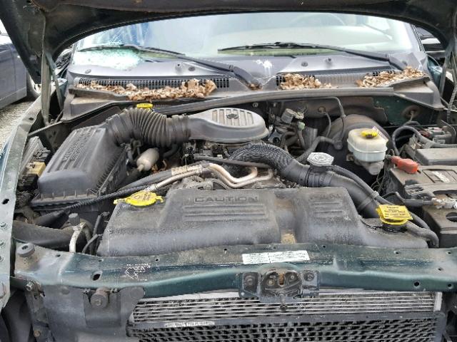 1B4HS28Z4YF227709 - 2000 DODGE DURANGO GREEN photo 7