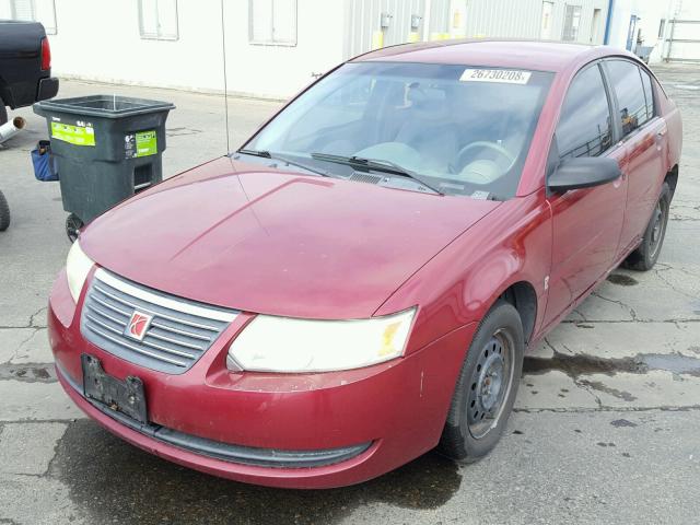 1G8AG52F45Z129824 - 2005 SATURN ION LEVEL BURGUNDY photo 2