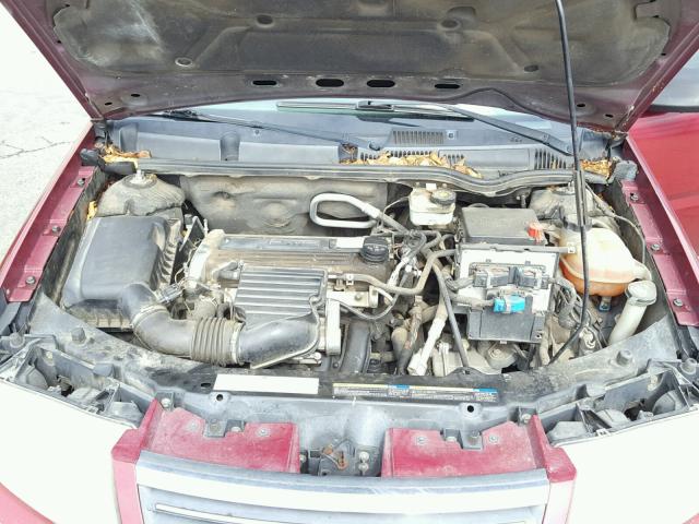 1G8AG52F45Z129824 - 2005 SATURN ION LEVEL BURGUNDY photo 7