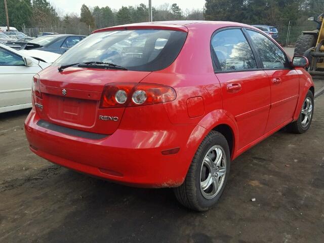 KL5JD66Z28K731679 - 2008 SUZUKI RENO BASE RED photo 4