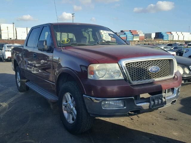 1FTPW14504KA09154 - 2004 FORD F150 SUPER RED photo 1