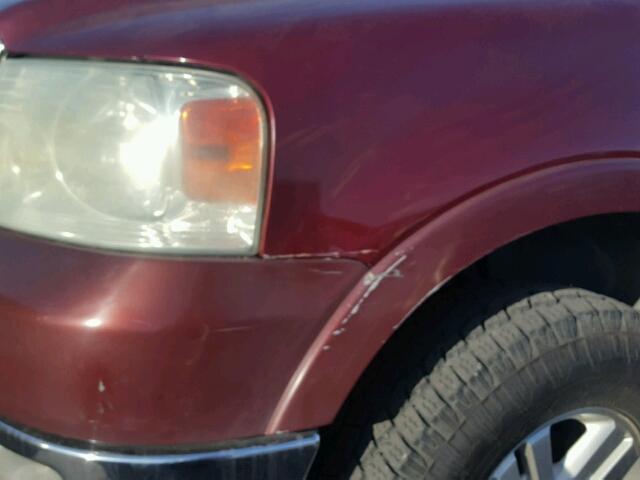 1FTPW14504KA09154 - 2004 FORD F150 SUPER RED photo 9