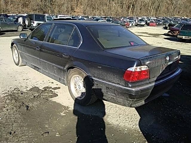 WBAGJ8321WDM25684 - 1998 BMW 740 IL BLUE photo 3