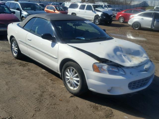 1C3EL55R72N329287 - 2002 CHRYSLER SEBRING LX WHITE photo 1