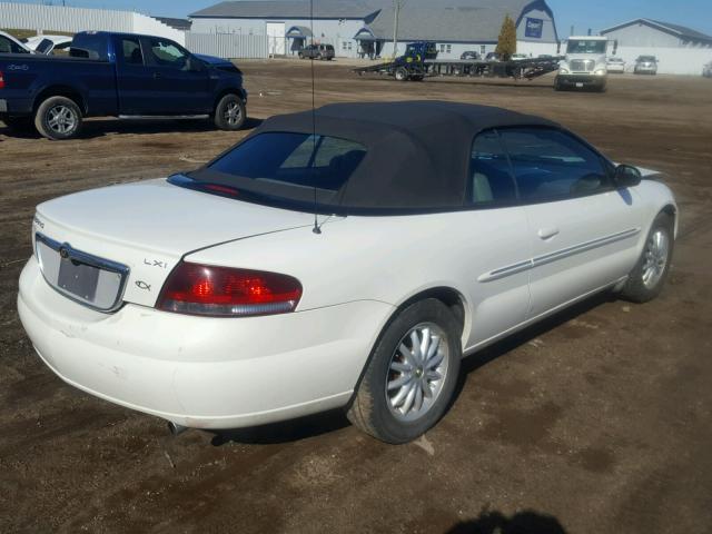 1C3EL55R72N329287 - 2002 CHRYSLER SEBRING LX WHITE photo 4