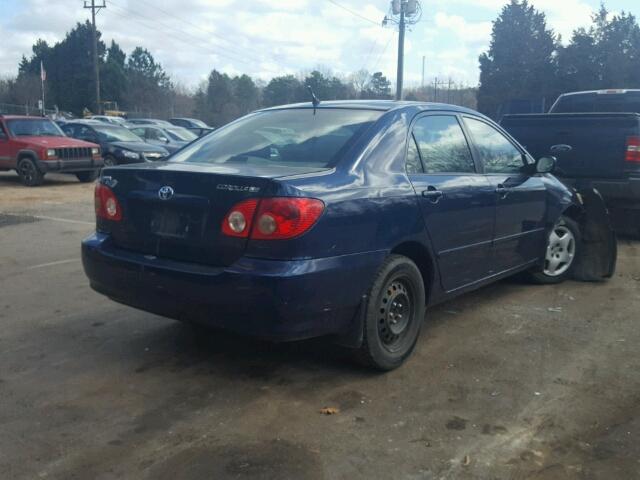 2T1BR32E75C470029 - 2005 TOYOTA COROLLA CE BLUE photo 4