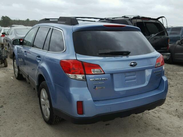 4S4BREKC5A2324226 - 2010 SUBARU OUTBACK 3. BLUE photo 3