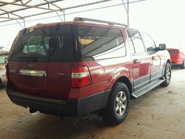 1FMFK15557LA42280 - 2007 FORD EXPEDITION RED photo 4