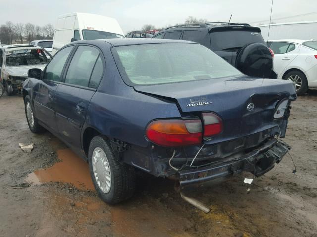 1G1ND52J016261021 - 2001 CHEVROLET MALIBU BLUE photo 3