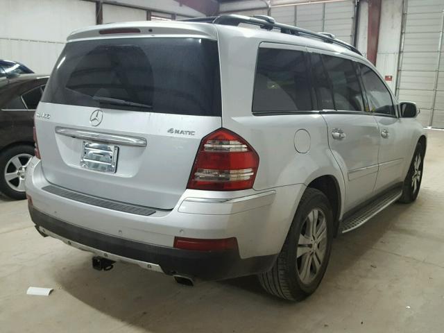 4JGBF71E98A361092 - 2008 MERCEDES-BENZ GL 450 4MA GRAY photo 4