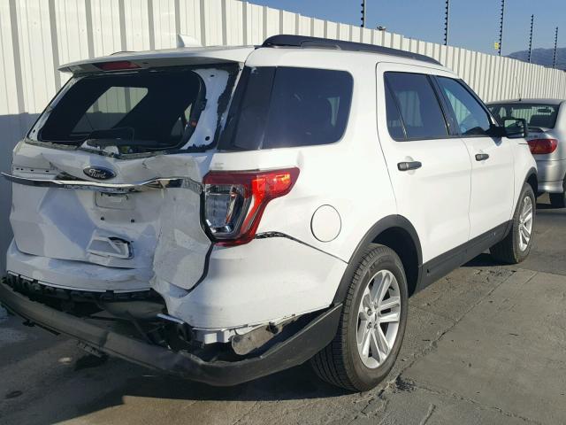 1FM5K7B80GGD29189 - 2016 FORD EXPLORER WHITE photo 4