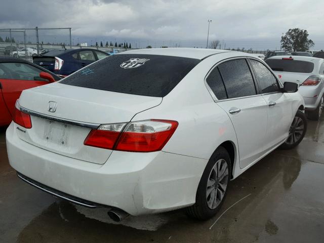 1HGCR2F39FA216367 - 2015 HONDA ACCORD LX WHITE photo 4