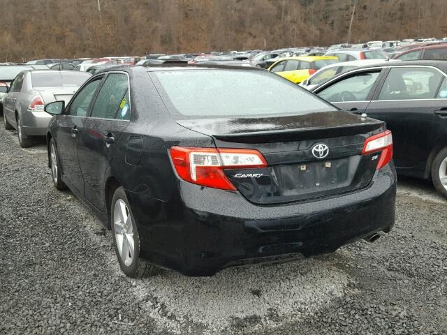 4T1BF1FK2EU342499 - 2014 TOYOTA CAMRY L BLACK photo 3