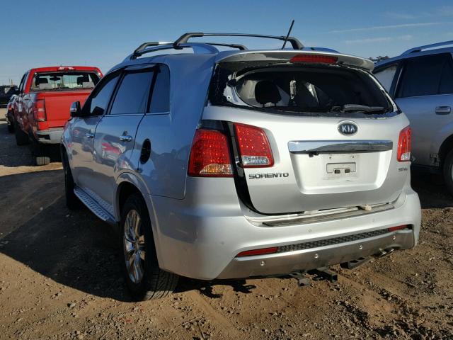 5XYKW4A28CG243830 - 2012 KIA SORENTO SX GRAY photo 3