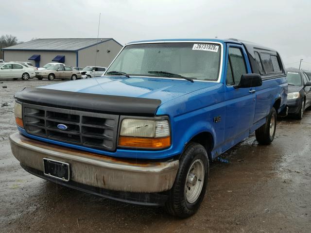 1FTDF15Y1SLA38231 - 1995 FORD F150 BLUE photo 2