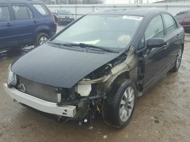 19XFA1F86BE002498 - 2011 HONDA CIVIC EX შავი ფოტო 2