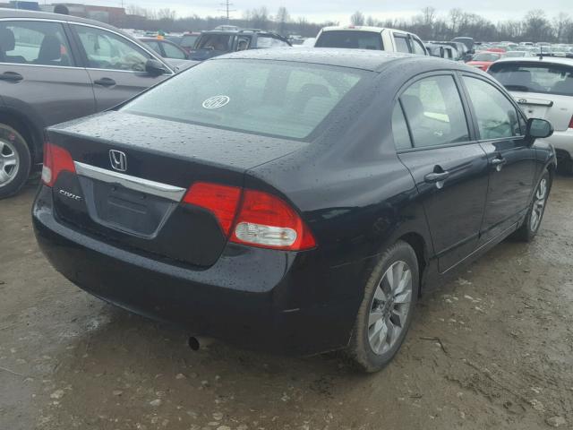 19XFA1F86BE002498 - 2011 HONDA CIVIC EX შავი ფოტო 4