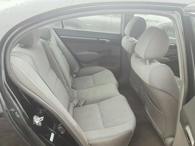 19XFA1F86BE002498 - 2011 HONDA CIVIC EX შავი ფოტო 6