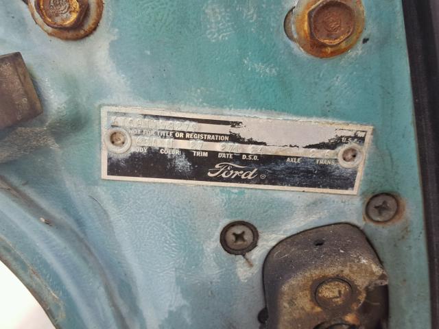 6T09T158279 - 1966 FORD MUSTANG TURQUOISE photo 10