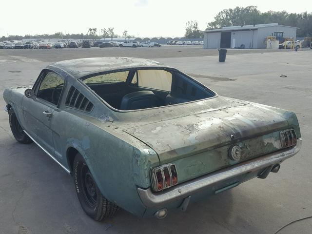 6T09T158279 - 1966 FORD MUSTANG TURQUOISE photo 3