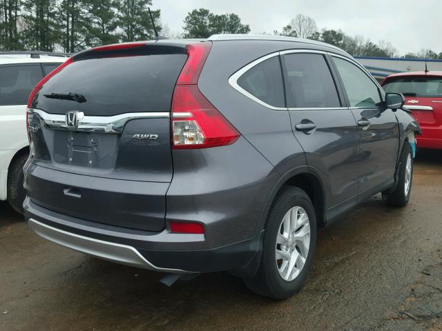 2HKRM4H75GH658818 - 2016 HONDA CR-V EXL GRAY photo 4