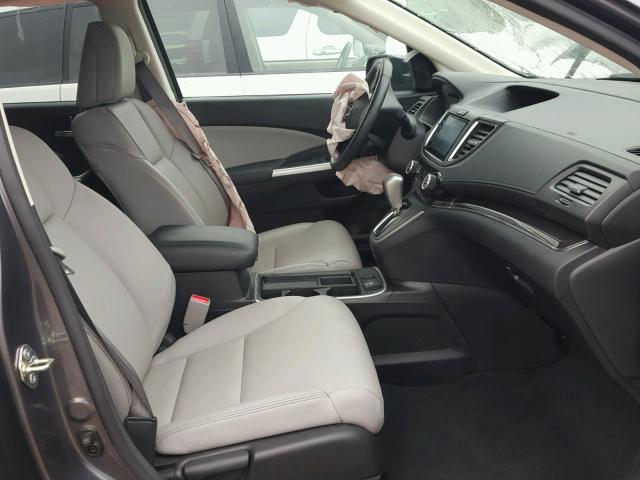 2HKRM4H75GH658818 - 2016 HONDA CR-V EXL GRAY photo 5