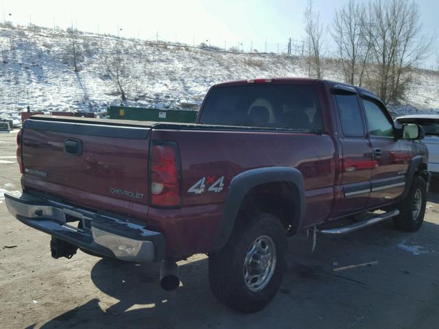 1GCHK29144E194481 - 2004 CHEVROLET SILVERADO RED photo 4