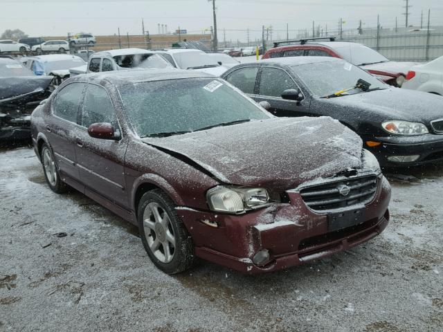 JN1CA31A31T316790 - 2001 NISSAN MAXIMA GXE MAROON photo 1