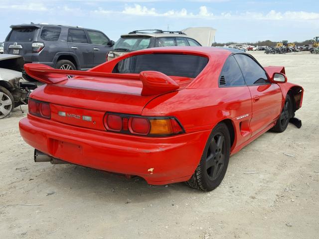 JT2SW22N3M0008930 - 1991 TOYOTA MR2 SPORT RED photo 4