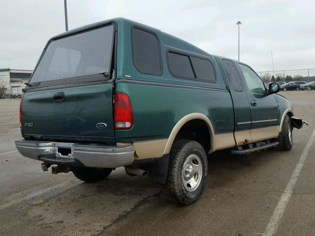 1FTRX18L0XNB69441 - 1999 FORD F150 GREEN photo 4