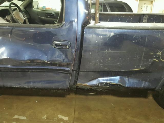 2FTRF18W33CA14167 - 2003 FORD F150 BLUE photo 10