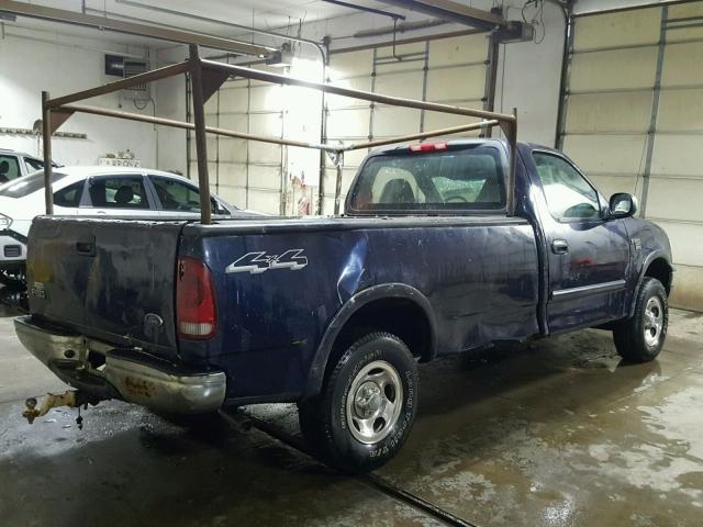 2FTRF18W33CA14167 - 2003 FORD F150 BLUE photo 4