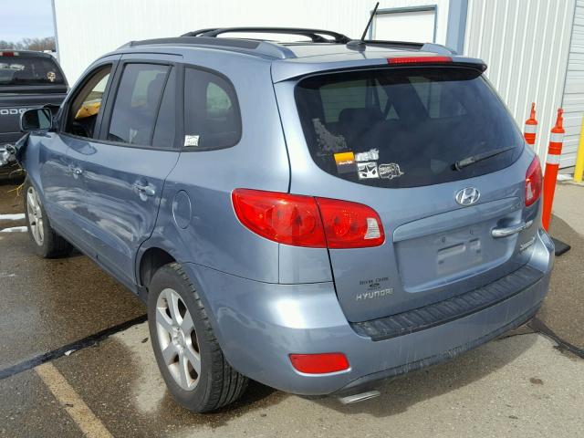 5NMSH73E29H323948 - 2009 HYUNDAI SANTA FE S BLUE photo 3