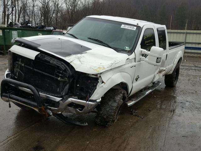 1FT8W3BT7CEB09654 - 2012 FORD F350 SUPER WHITE photo 2