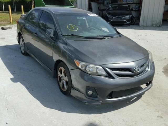 5YFBU4EE6CP034866 - 2012 TOYOTA COROLLA BA GRAY photo 1