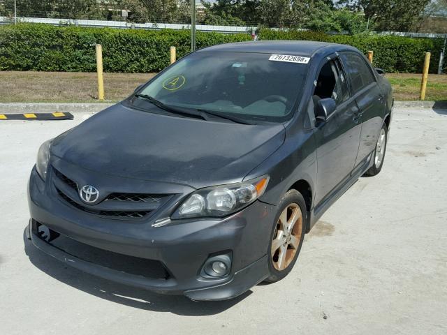 5YFBU4EE6CP034866 - 2012 TOYOTA COROLLA BA GRAY photo 2