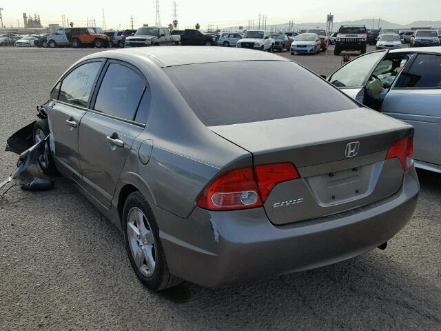 1HGFA16858L061365 - 2008 HONDA CIVIC EX ნაცრისფერი ფოტო 3