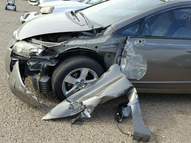 1HGFA16858L061365 - 2008 HONDA CIVIC EX ნაცრისფერი ფოტო 9