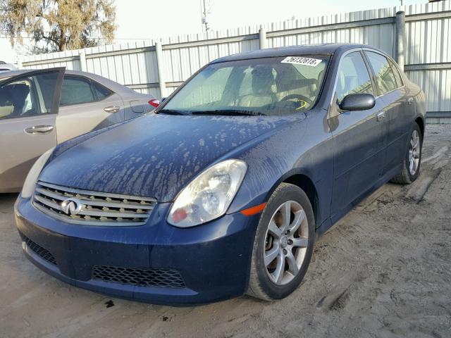 JNKCV51EX5M206785 - 2005 INFINITI G35 BLUE photo 2