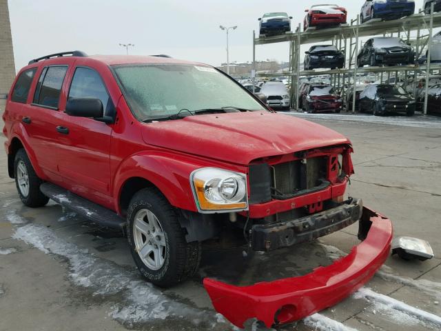 1D4HB48D54F231624 - 2004 DODGE DURANGO SL RED photo 1