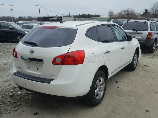 JN8AS5MVXEW704801 - 2014 NISSAN ROGUE SELE WHITE photo 4