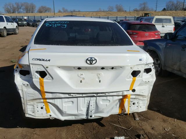 2T1BU4EE2BC589683 - 2011 TOYOTA COROLLA BA WHITE photo 9