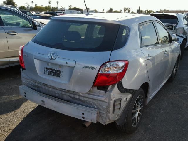 2T1KU40E39C090733 - 2009 TOYOTA COROLLA MA SILVER photo 4